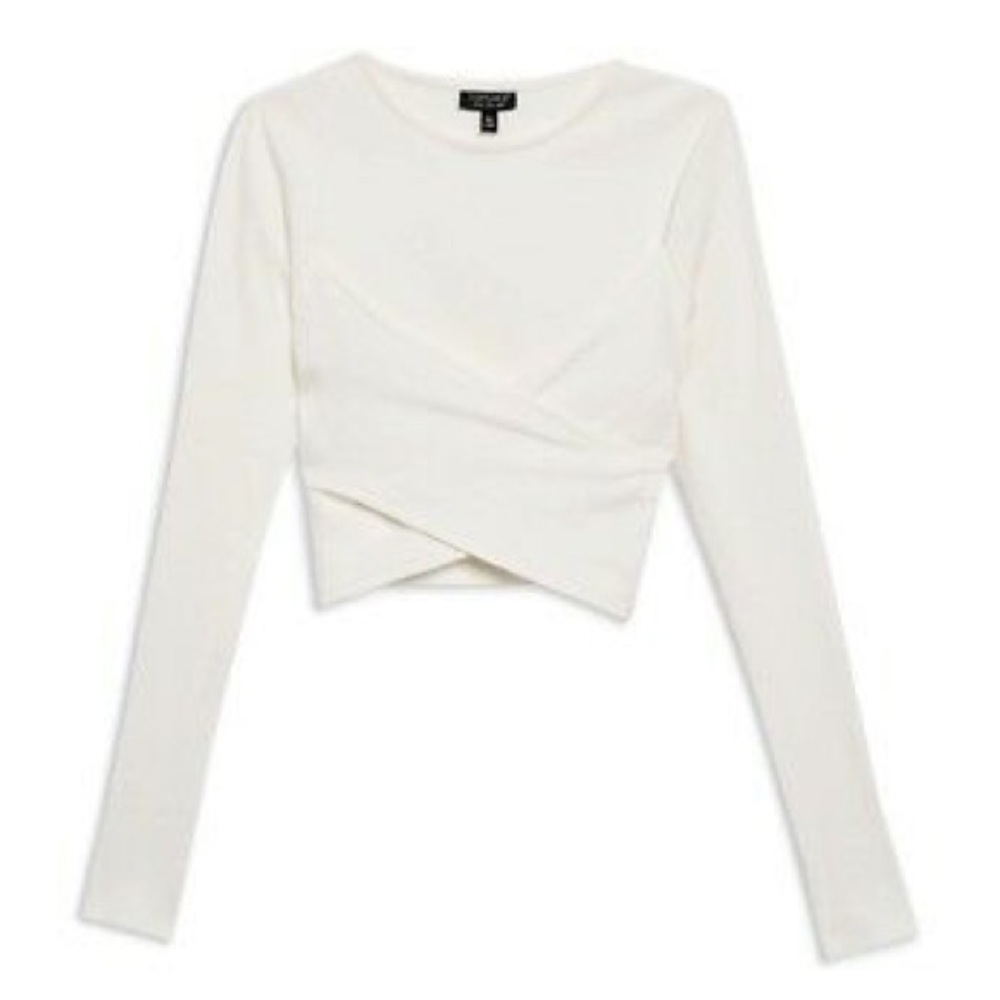 Topshop NWOT long sleeve crop top